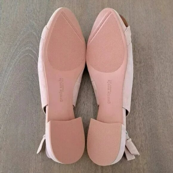 Gentle Souls by Kenneth Cole Athena Slip On Slingback Flats - Blush - Size: 8.5 - Picture 7 of 9